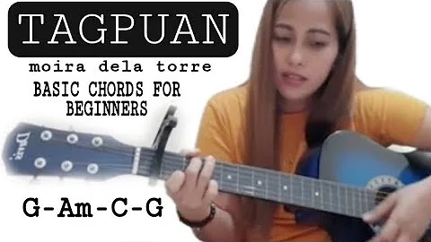 TAGPUAN - MOIRA DELA TORRE | EASY GUITAR CHORDS WITH LYRICS (for beginners) | Its me Angel