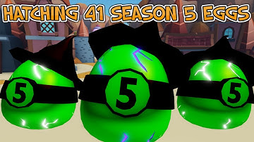 I HATCHED 41 SEASON 5 EGGS (Hatched secret) MINING SIMULATOR 2