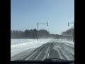これが道民の冬道運転。晴天でもカーブは危険！急に風が吹いて真っ白に！軽いホワイトアウト！#冬道運転 #冬 #北海道 #走ってみた #shorts
