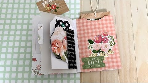 ✨ Flip Book Style Ephemera Holder - Single Sided Paper | Happy Mail Idea ✨