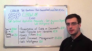 C_BOWI_41 – SAP Exam Certified Application Associate Test BusinessObjects Questions