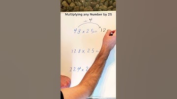 Multiplying any number by 25 Trick #shorts