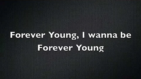 Jay-Z Ft. Mr. Hudson Young Forever w/lyrics on screen.