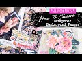 How To Choose Background Papers // SCRAPBOOK PROCESS + IDEAS // "Thankful"