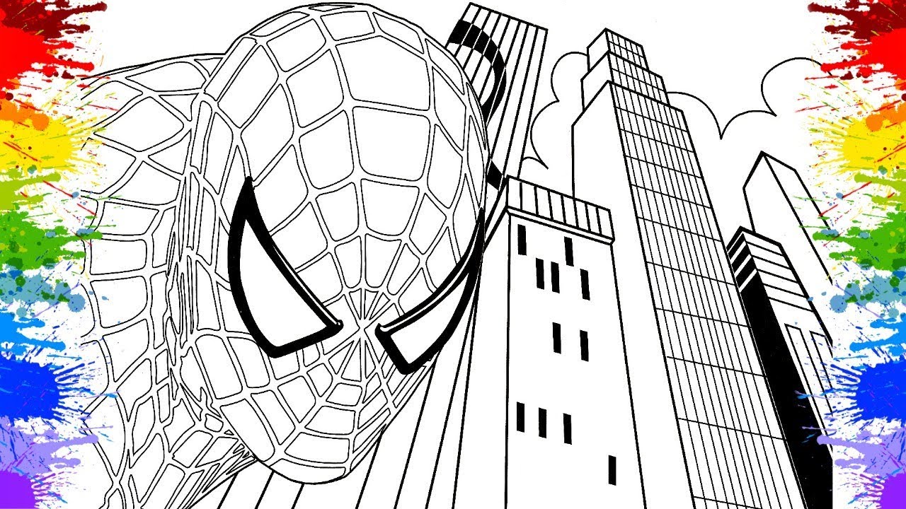 Cabeça do Homem-Aranha - Spiderman - Just Color Crianças : Páginas para  colorir para crianças