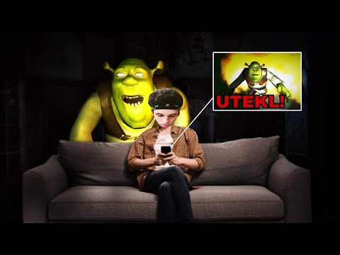 Nahání mě SHREK v jeho STRAŠIDELNÉM DOMĚ...