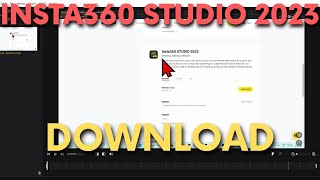 How to Download Insta360 Studio 2023 - Insta360 Desktop Editing Software for Windows, macOS and LUT screenshot 2