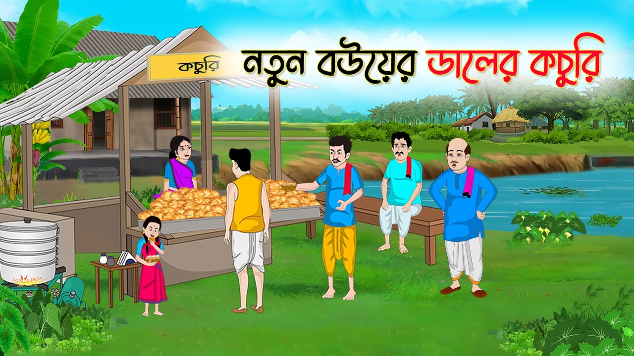 নতুন বউয়ের ডালের কচুরি | Bengali Fairy Tales Cartoon | Rupkothar Golpo | Thakumar Jhuli