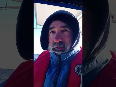 Sailing the Intracoastal Waterway on a cold winter day. Going from Belhaven to Washington NC.