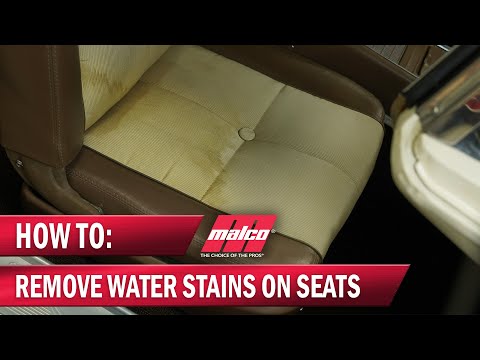 How to remove stains from car seats