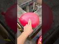Experiment: Will a water balloon explode if it rolls down from a tall building? 💥🎈 #balloon