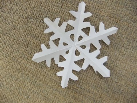 雪の結晶 切り紙 の作り方 Youtube