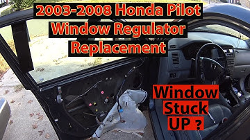 2003-2008 Honda Pilot Window Regulator Replacement