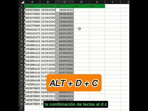 Cómo separar fechas