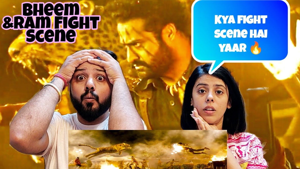 RRR- Intervel Fight Scene | Bheem & Ram Fight Scene Reaction | Jr NTR, Ram Charan | SS Rajamouli |