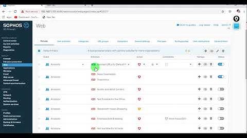 Sophos XG Firewall Training In Hindi,How to Create Web Filter Policy in Sophos firewall step by step