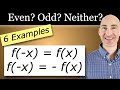 Understanding Even, Odd, and Neither Functions