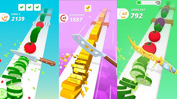 perfect slice playing game - fruit cutting game / live stream #perfecteslice android gameplay ; 16