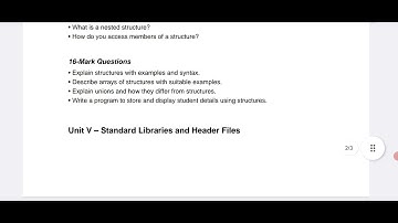 Regulation 2025 computer programming in c  important questions anna university semester 
