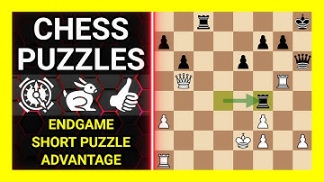 Chess Puzzles to Practice. Themes: Endgame, Short puzzle, Advantage. Learn Chess