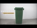 240 litre household council wheelie bin  green