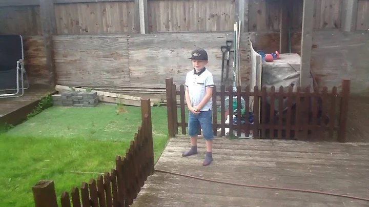 Funny trampoline fail