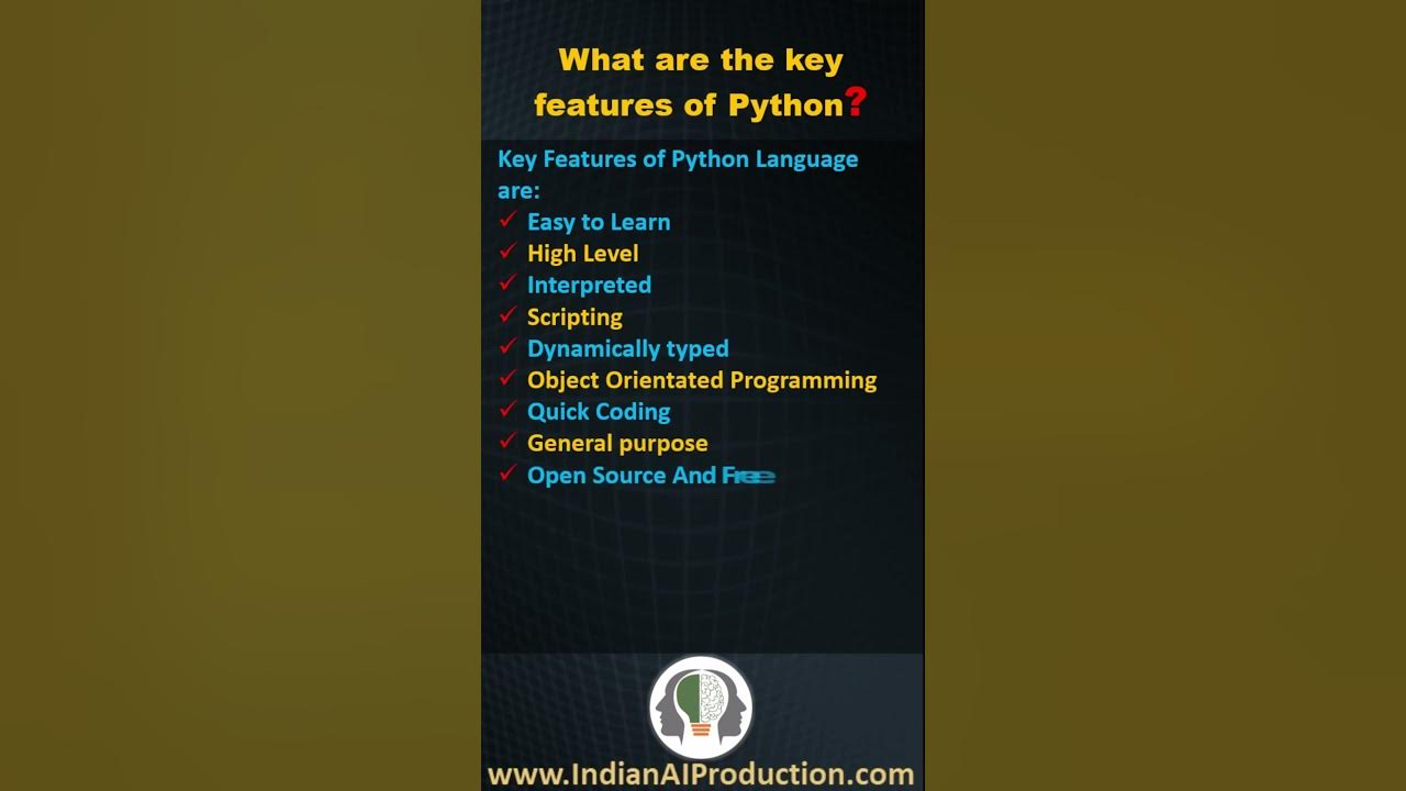 #4 What are the Key Features of Python | Python Interview Questions and ...