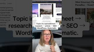 Information AI Blog Writing Automation: Google Sheets → OpenAI → WordPress with Make.com Update