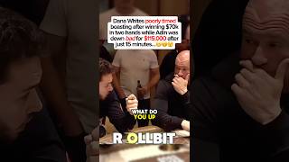 Dana has no self awareness under the influence🥴🤮#casino #gambling #adinross #dana #danawhite