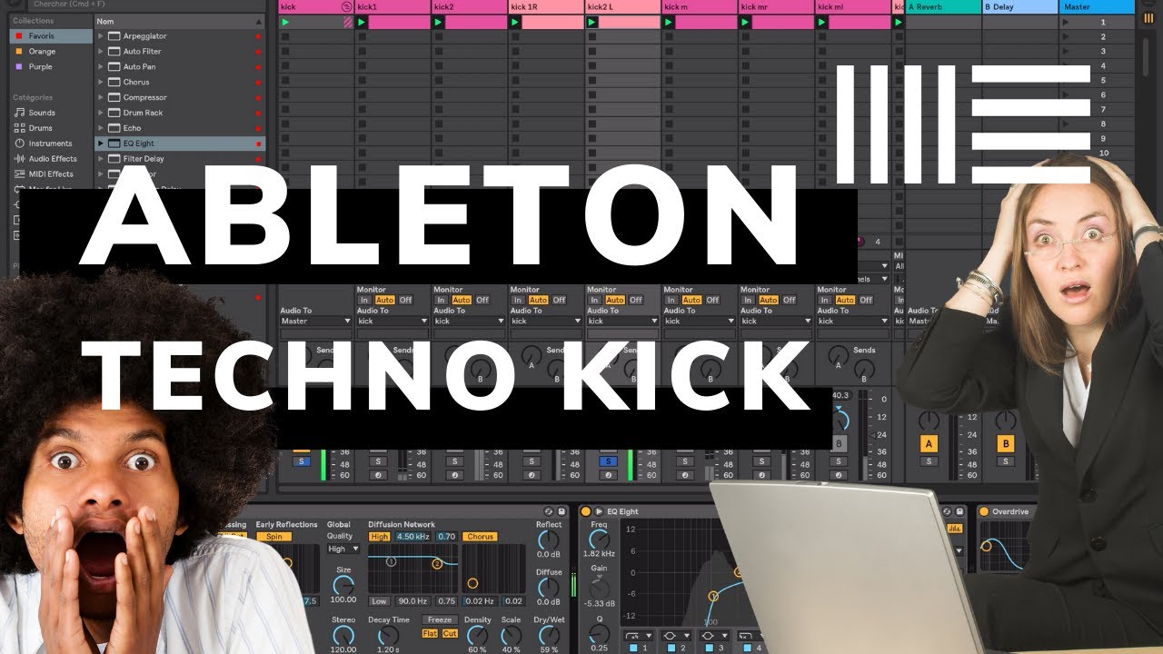 Ableton Live 10 - How to make a techno kick - Easy tutorial - YouTube