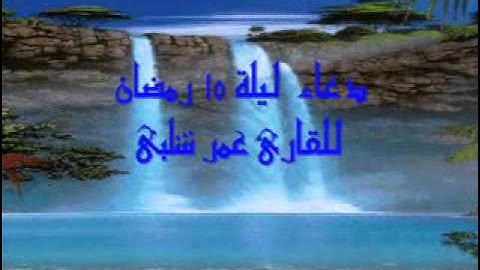 دعاء ليلة 15 رمضان للقارئ عمر شلبى.wmv