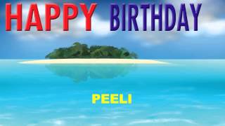 Peeli  Card Tarjeta - Happy Birthday