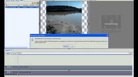 NCH VideoPad Video Editor version 3.01 crash bug