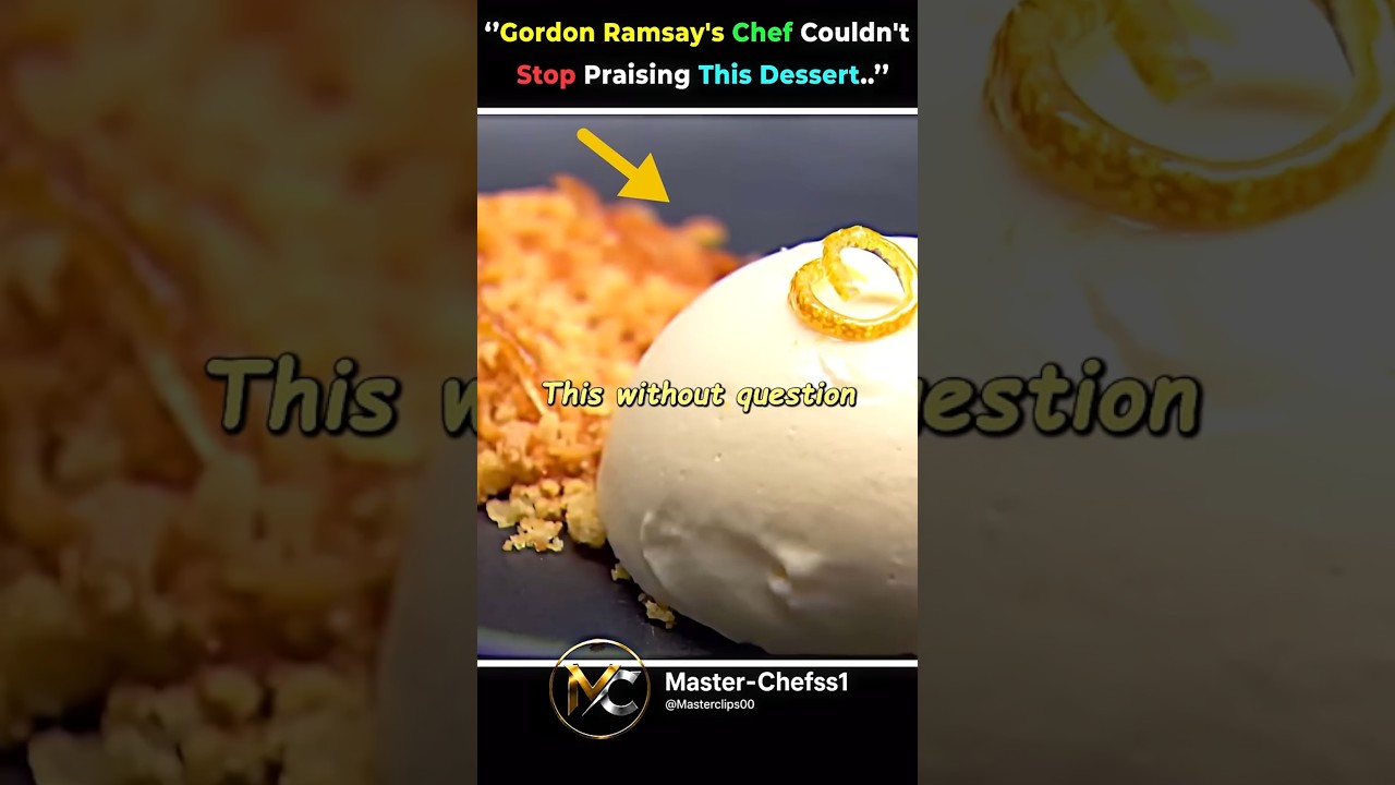 Gordon Ramsay's Teacher Was Served the Best Dessert Ever 😱 | Masterchef Us | #shorts  #trending