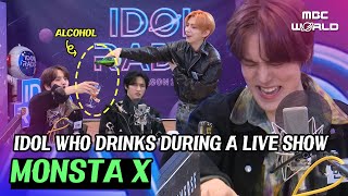 [C.C.] "Real Situation" Idol who drinks during a live show #MONSTAX #KIHYUN #MINHYUK #JOOHONEY #IM