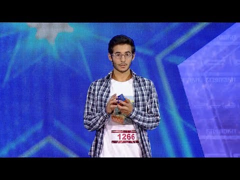 ვაკო მარჩილაშვილი - რუბიკის კუბის ბრმად აწყობა | ნიჭიერი, მეხუთე გადაცემა