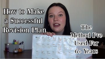 Make An Exam Revision Plan/Time Table that WORKS