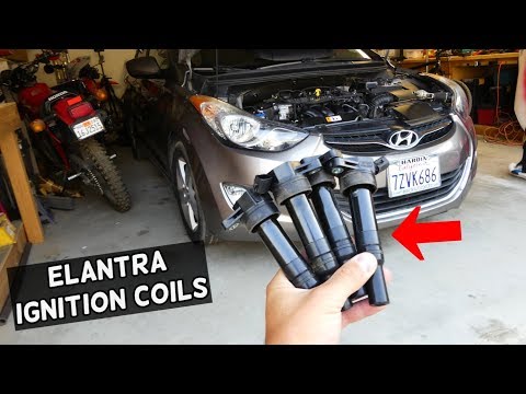 HOW TO REMOVE AND REPLACE IGNTION COIL ON HYUNDAI ELANTRA 2011 2012 2013 2014 2015 2016