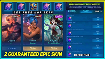 GET GUARANTEED 2 EPIC SKIN FROM KOF EVENT | FREE KOF SKIN 2023