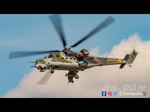 Czech Air Force Mi-24 Hind & Mi-171S Combat Helicopter 4K