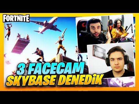 *3 FACECAM* YENİ SEZON SKYBASE CHALLENGE! (FORTNITE BATTLE ROYALE)