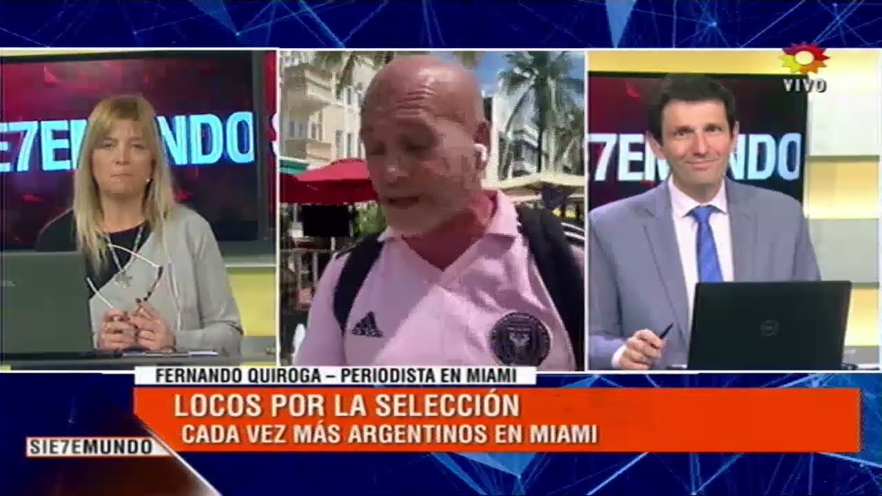 Locos por la selección. La marea argentina en Miami  Fernando Quiroga