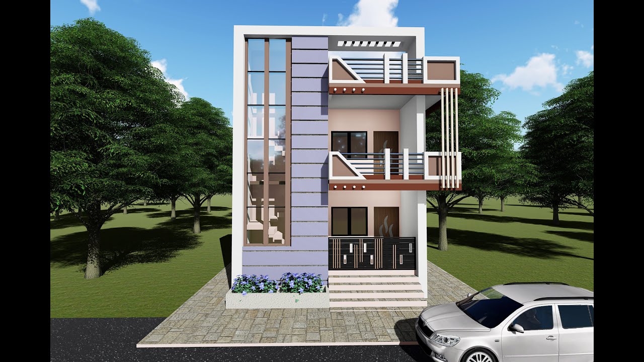 Top front Elevation Designs for Double floor houses || Beautiful Modern ...