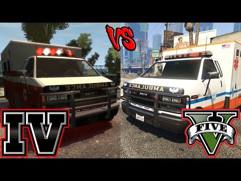 Paramedics AI (GTA IV vs GTA V)