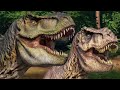 Buck & Doe Maquettes & 2 Sauroniops Breakout & Fight - Jurassic World Evolution Mods (4K 60FPS)