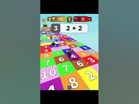 Let's play Math class in Roblox game Math Colour Blocks What is 4+6=! #