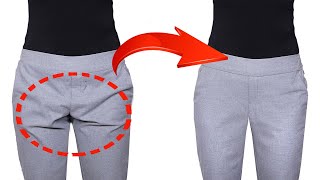 A sewing trick how to fix creases on the trousers simply!
