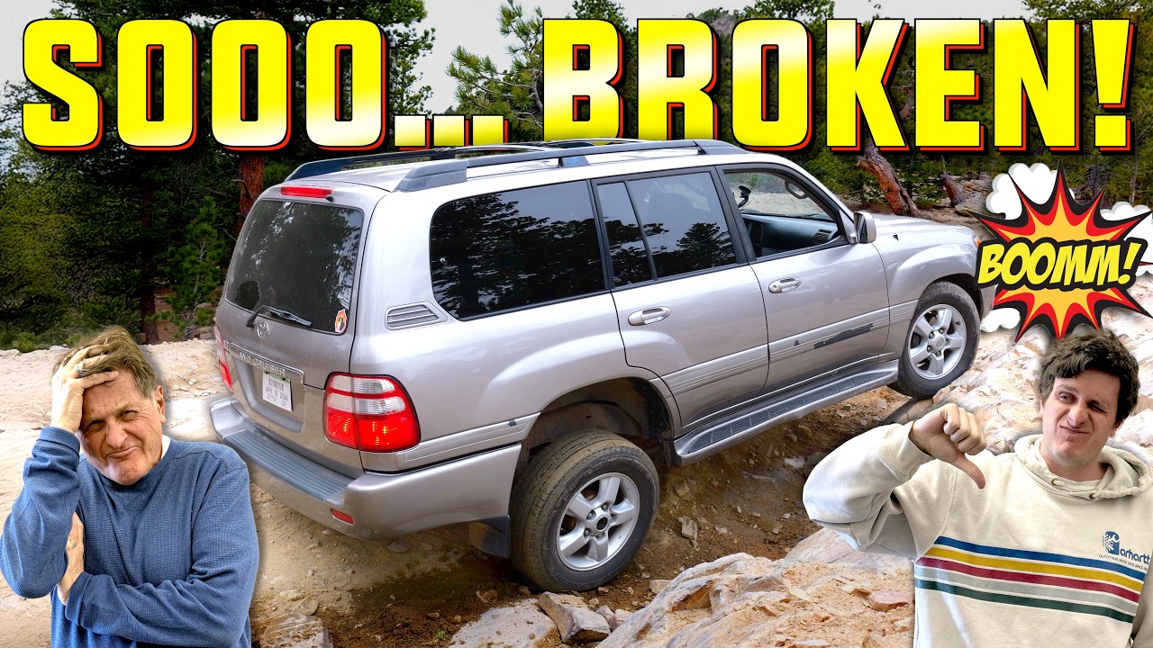 Наш новый Land Cruiser 100-й серии подвел нас на первой же трассе...