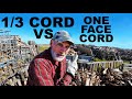 Firewoodone third cord vs face cord