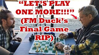FM Mark The Duck's Final Game Ever Played On Coffee Chess